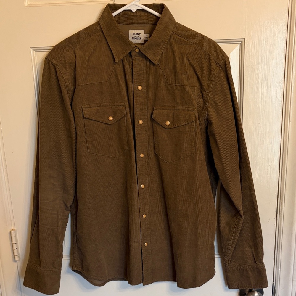 Flint and Tinder Huckberry Corduroy Western Button-Up Shirt